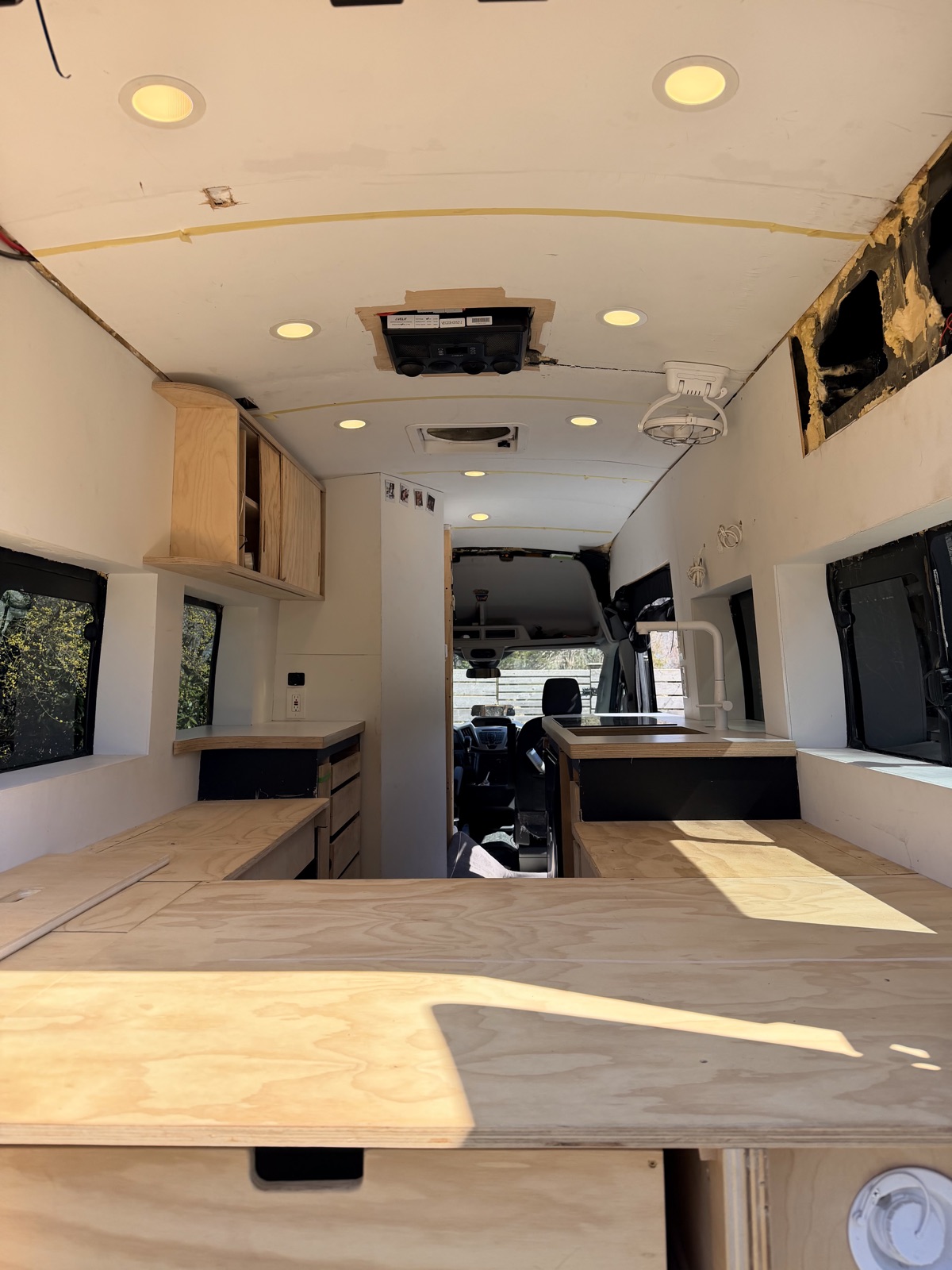 Benji’s interior today, looking forward toward the cab